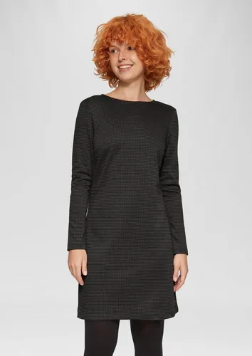 QS Minikleid Kleid Kurzes gemustertes Kleid aus Interlockjersey