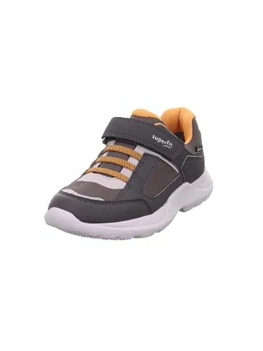 Superfit Sneaker RUSH für Kinder - Grau, Textil - Sneaker in Grau für Kinder, mit atmungsaktiven Materialien und individuell anpassbarem Wechselfußbett für optimalen Komfort und Unterstützung.