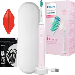 Philips Sonicare Zahnbürste HX3651 11 Rosa USB Reiseetui Gratis Zubehör - Rosa
