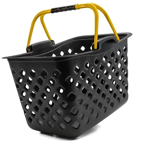 Einkaufskorb Shadow Style 22L Kunststoff stapelbar Schwarz-Gelb 1 Stk.