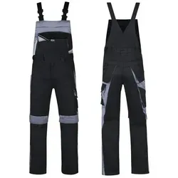 PKA Arbeitslatzhose Herren Latzhose Bestwork grau|schwarz 44