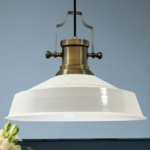 bamyum Asletl Hängelampe Industrial Ø41 cm - Hängelampe im Vintage-Design, ideal für Küche und Esszimmer. Einstellbare Höhe und einfache Installation machen sie perfekt für jeden Raum.