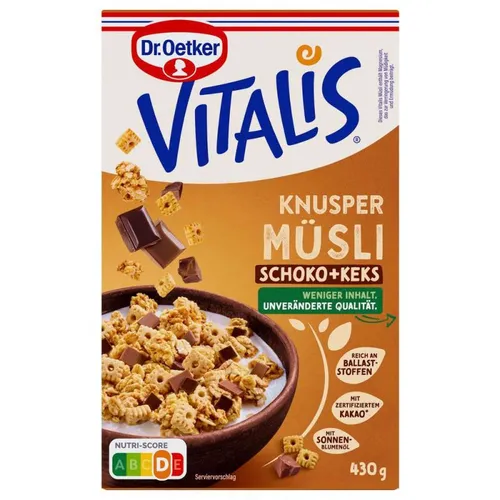Dr. Oetker Vitalis Knusper Schoko & Keks Müsli 430 g von Dr. Oetker