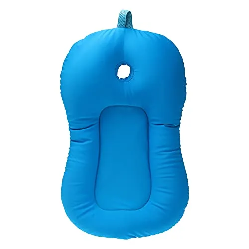 belupai Baby Bad Pad Neugeborenen Faltbare Badewanne Stuhl Regal Badewanne Sitz Infant Unterstützung Kissen Mat(Blau)