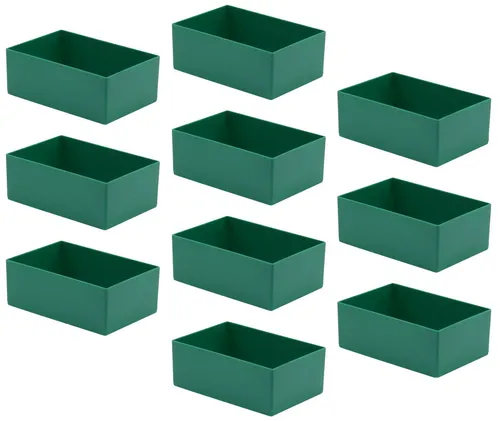 1a-Topstore Schubladeneinsatz E 63/4 (Set = 10 Stück) in grün von 1a-Topstore