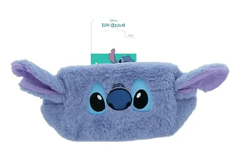 Disney Stitch – Kulturbeutel Kunstpelz – Lilo & Stitch – Reißverschluss – Offizielles Produkt Disney