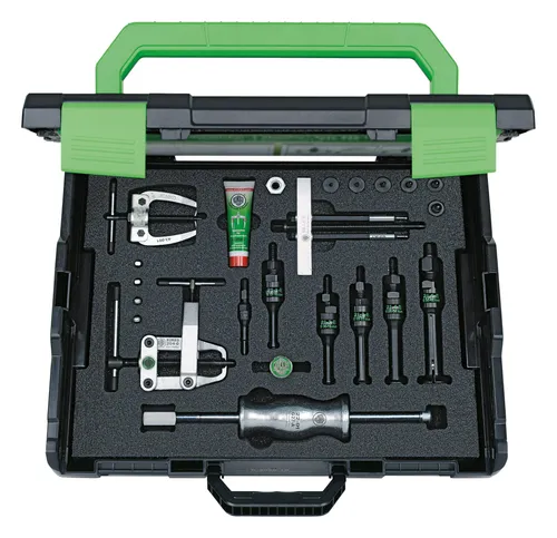 Kukko Universal-Abzieher-Satz 8 - 40 mm im Systemkoffer - 27-A - Vielseitiger Abzieher-Satz für präzises Lösen von Bauteilen, ideal für Werkstätten und Heimwerker.