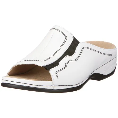 Berkemann 01008 Melbourne Jennifer Clogs für Damen - Hochwertige Echtleder Clogs mit durchgehendem Gummizug für optimalen Sitz, waschbaren Wechselfußbetten und weichen Nähten für höchsten Tragekomfort.