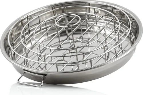 BBQ-Toro Edelstahl 3-In-1 Rippchen und Hähnchenkeulen Halterung