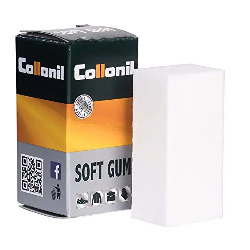 Collonil Schmutzradierer Soft Gum Radierer - Effektiver Reinigungsgummi für Glattleder, Textil und Mikrofaser. Entfernt schnell kleine Verschmutzungen und ist ideal für unterwegs. Oft genügt eine Anwendung für beste Ergebnisse.