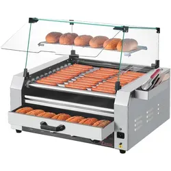 VEVOR Hot Dog Maschine 11 Rollen Edelstahl