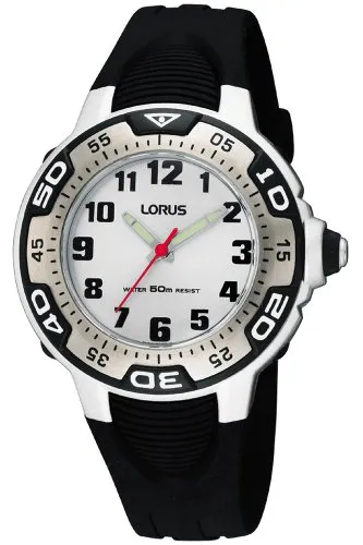 Lorus Kids Jungen-Uhr Edelstahl und Kunststoff mit Urethanband RG237GX9