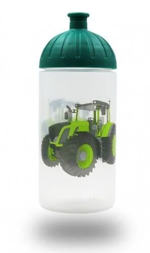 ISYbe Kinder-Trinkflasche, Traktor 0,5L, BPA-frei, auslaufsicher, Kohlensäure ge