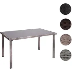 Poly-Rattan Tisch HWC-G19, 120x75cm von Mendler