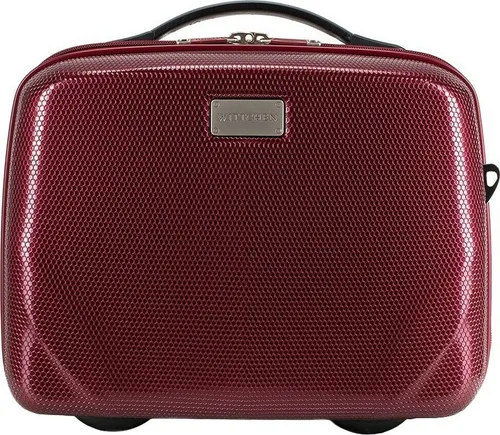 Wittchen Kosmetikkoffer PC Ultra Light Collection - Trolley für Kosmetik, aus schlagfestem Polycarbonat, mit praktischem Handgriff und verstellbarem Schultergurt für einfachen Transport.