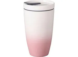 Villeroy & Boch to Go Becher Powder 0,35 l - Thermobehälter aus hochwertigem Porzellan, ideal für unterwegs und im Geschenkkarton – perfektes Geschenk für Designliebhaber.