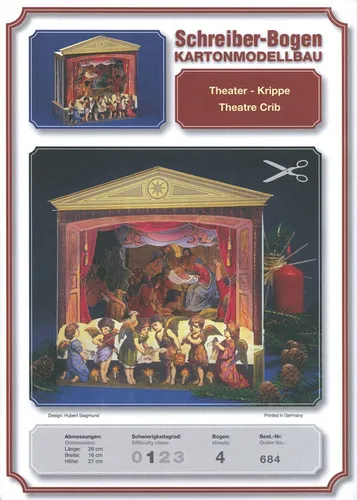 Kartonmodell Theater-Krippe Schreiber Bogen von Schreiber Bogen