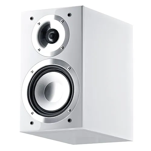 Canton Chrono 502.2 Lautsprecher, Paar in Weiß - Hochwertige Lautsprecher mit 60/100 Watt Nennbelastbarkeit und beeindruckendem Frequenzbereich von 33 Hz bis 40 kHz. Ideal für Musikliebhaber, die erstklassigen Klang suchen.