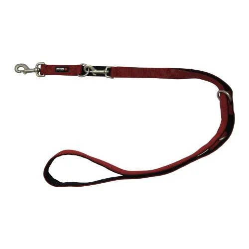 Wolters Führleine Professional Comfort rot|schwarz M 200 cm x 15 mm - Hundeleine aus strapazierfähigem Material, bietet optimalen Komfort und Kontrolle für entspannte Spaziergänge.