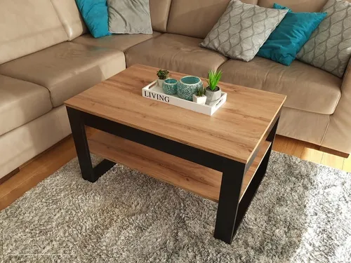 Design Couchtisch DA-222 – Stilvoller Wohnzimmertisch 90x50x60cm - Eleganter Couchtisch mit modernem Design, der jedem Raum einen Hauch von Stil verleiht. Ideal kombinierbar und in verschiedenen Farbvarianten erhältlich, passt er perfekt in jede Einrichtung.