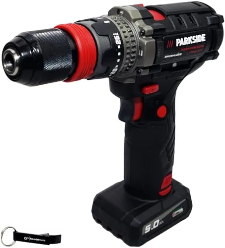 HEADNMORE® Bundle - PARKSIDE PERFORMANCE® 12V Akku Bohrschrauber PPBSSA 12 - Akkuschrauber mit bürstenlosem Motor für hohe Lebensdauer, inklusive 5Ah Akku und 6A Ladegerät, ideal für präzises Bohren und Schrauben in Holz, Metall und Kunststoff.