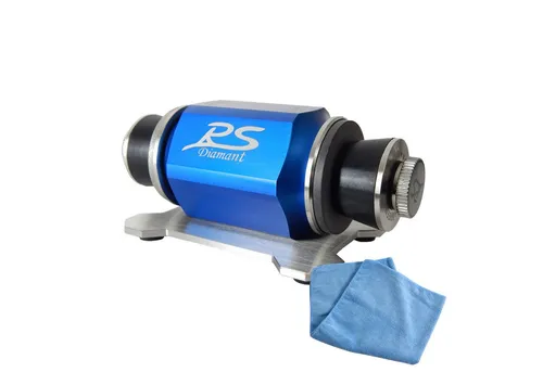 Duke-Handel Messerschärfer Rollenschärfer, Rollenschleifer, Scherenschärfer, Edelstahl-Lager, eloxierter Aluminiumblock, Ballig/Konvex X-Schliff