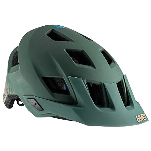Leatt MTB Allmtn 1.0 Helm - Ivy, L (59-63cm) - Fahrradhelm mit 360°-Turbine Technologie für bis zu 40% weniger Rotationsrisiko bei Stürzen. Maximale Belüftung und geringes Gewicht für komfortables Fahren.