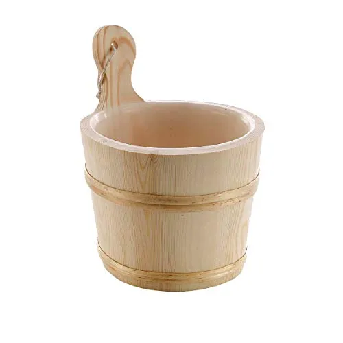 eliga Aufgusseimer mit Kunststoffeinsatz in braun von Eliga