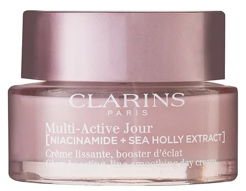 CLARINS Multi-Active Jour Crème 50 ml - Tagespflege für alle Hauttypen, mit 91% natürlichen Inhaltsstoffen zur Bekämpfung von Stress-Aging und Verbesserung der Hautausstrahlung.