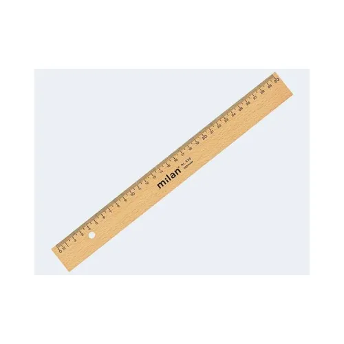 Milan Schreibwaren-322453010 Milan Lineal, 30cm Holz NEU OVP Milan Lineal 30cm H