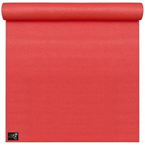 Yogistar Yogamatte Yogimat® Basic XXL Rot - Sportmatte für Yoga mit hervorragender Rutschfestigkeit, extra groß für mehr Fläche und 5mm Dicke für optimalen Komfort.