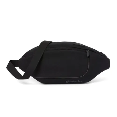 ERGOBAG SATCH HIP BAG CROSS ALL BLACK - Bauch- & Gürteltaschen mit praktischem Kopfhörerausgang, ideal für coole Kids, um Handy und Geldbörse stylish zu transportieren. Maße: 30 x 14 x 4 cm.