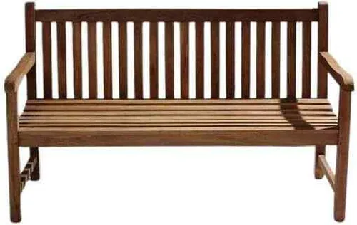 Gartenbank Parkbank aus wetterfestem Teakholz – 120 cm - Stühle: Wetterfeste Gartenbank aus hochwertigem Teakholz, ideal für den Außenbereich. Robust und UV-beständig mit einer maximalen Tragfähigkeit von 200 kg.