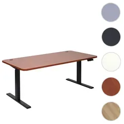 Schreibtisch HWC-D40, elektrisch höhenverstellbar 160x80cm - Kinderschreibtisch mit stufenloser Höhenverstellung, ideal für flexibles Arbeiten und Lernen. Mit Memory-Funktion für 4 individuelle Positionen und mehr Beinfreiheit durch querstangenfreies Design.