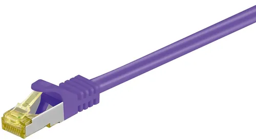 Goobay RJ45 Patchkabel CAT 6A S/FTP, 500 MHz, violett