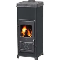 EEK A+ Kaminofen Plamen Dora 10N mit Herdplatte, schwarz