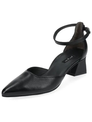 Paul Green Pumps 40,5 EU - Elegante schwarze Lederpumps - Pumps & High Heels, Größe 40.5, aus hochwertigem Leder mit Riemenverschluss für perfekten Halt und stilvolles Auftreten.