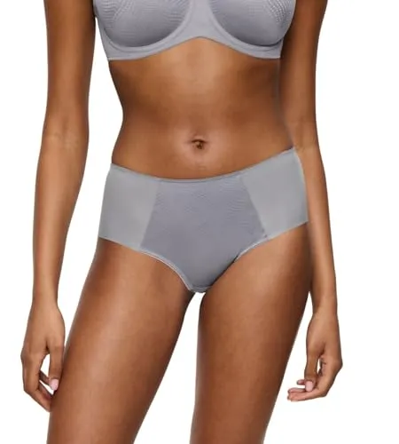 Triumph Essential Minimizer T Hipster X - Hellgrau 38 Damen - Funktionsunterwäsche mit leicht formendem Effekt für eine glattere Silhouette. Nahtloses Design sorgt für Komfort und Unsichtbarkeit unter enger Kleidung.