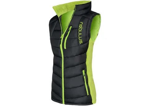 Nebulus Weste & Hemd REVIVAL, P4741 - Damen, schwarz-lime, L/40