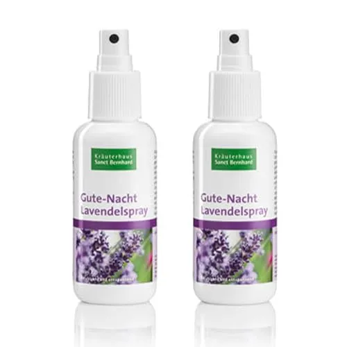 Sanct Bernhard Gute-Nacht-Lavendelspray, als Raumspray oder Kissenspray, 2x 125 ml