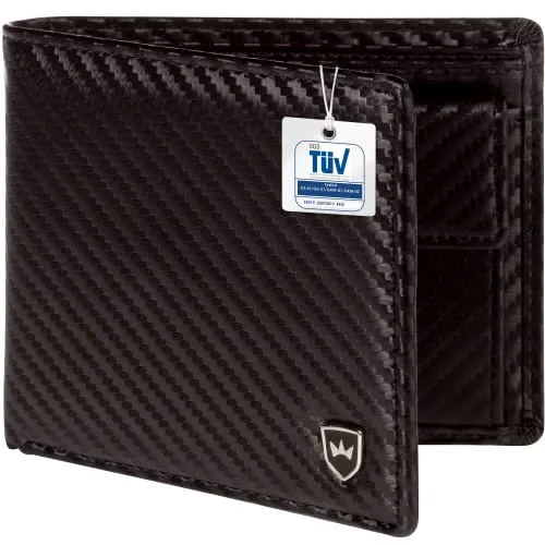 Kronenschein® Geldbörse Herren Leder mit RFID Schutz I Echtleder Portemonnaie groß I Geldbeutel für Männer I Brieftasche Wallet I Portmonee Damen Nappa Leder