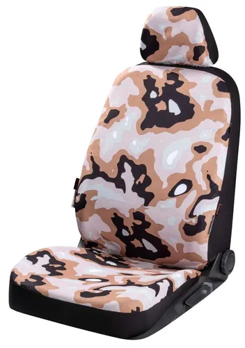 Walser Autositzbezug Camouflage - Einzelsitzbezüge, universell passend für viele Fahrzeuge, schützt vor Verschmutzungen und Abnutzung, TÜV Rheinland geprüft für Seitenairbags.