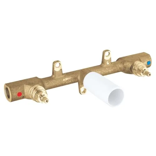 GROHE Zweihand-Unterputz-Universal-Einbaukörper DN 15 - Zubehör & Accessoires, ideal für 3-Loch-Waschtischbatterien mit flexibler Einbautiefe von 30-75 mm für eine einfache und saubere Installation.