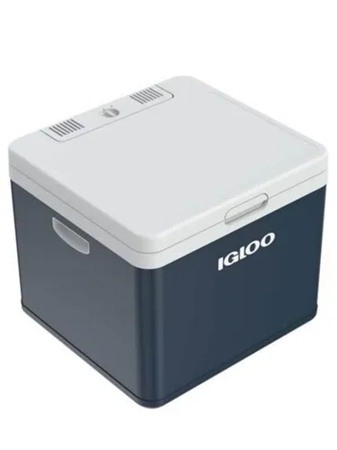 IH45 AC/DC Hybrid-Kühlbox dunkelblau/weiß – 43 Liter