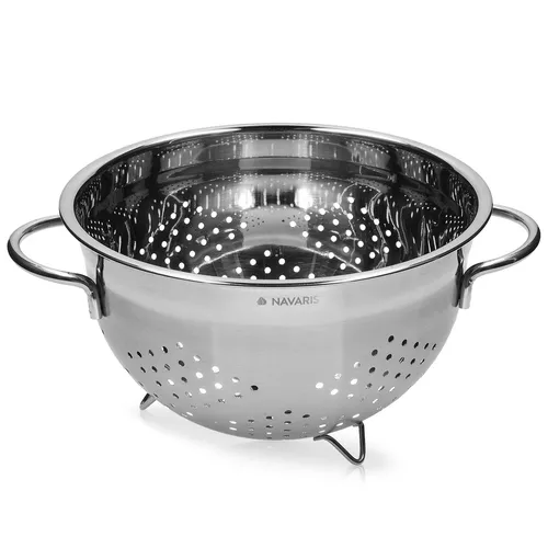 Navaris Nudelsieb Edelstahl rostfrei groß