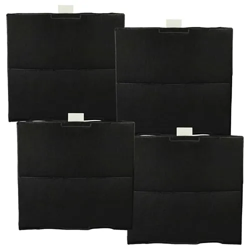 vhbw 4x Aktivkohlefilter Ersatz für Siemens LZ52250, LZ52251 für Dunstabzugshaube - 23,5 x 22 x 2 cm