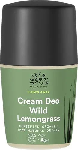 Urtekram Creme Deo mit wildem Zitronengras, Blown Away, 50 ml, Vegan, Bio