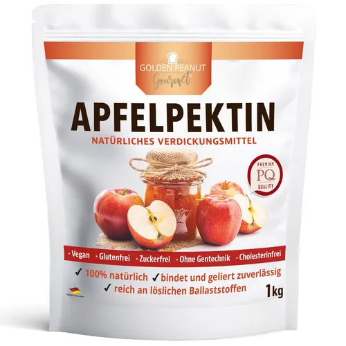 Apfelpektin 1 kg - Veganes Geliermittel für Konfitüre und Marmelade - Sonstige, ideales Pulver für die Zubereitung von fruchtigen Konfitüren und Marmeladen, sorgt für eine perfekte Konsistenz ohne tierische Zutaten.