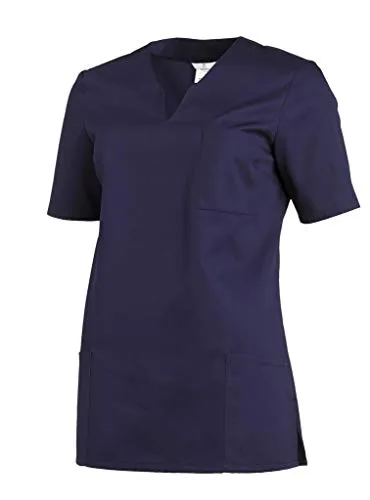 Leiber Damen-Schlupfjacke 1/2 Arm, 08/1249-marine, XL - Medizinische Berufsbekleidung mit praktischem Schlupfdesign, ideal für den Einsatz im Gesundheitswesen und sorgt für Komfort und Bewegungsfreiheit.
