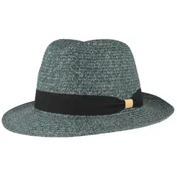Breiter Strohhut Bogart Kofferhut mit UV Schutz 50+ blau XL